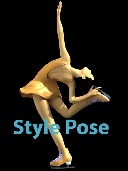 3d sport series -skating girl - (Sport Series)-skating  girl by VirtualWax
